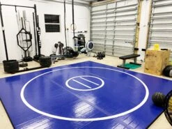 AK Athletic Equipment 14' X 14' X 1 3/8" Roll Up Wrestling Mat