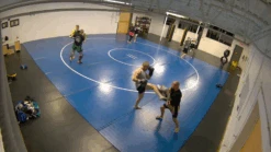 AK Athletic Equipment 38' X 38' X 1 3/8" Roll-Up Wrestling Mat