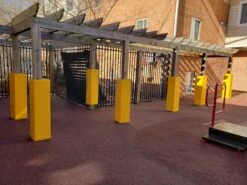 AK Athletic Equipment 4' Tall Four Sided Column Pad, 8" Side Width