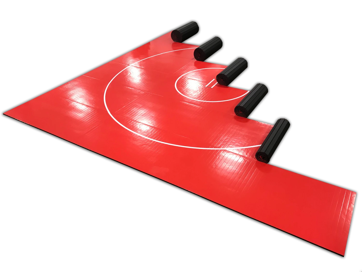 AK Athletic Equipment 36' X 36' X 1 3/8" Roll-Up Wrestling Mat