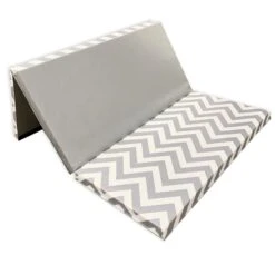 AK Athletic Equipment Chevron Zigzag 4' X 6' X 2" Intermediate Level Folding Gymnastics Mat 17 AK Athletic Equipment Chevron Zigzag 4' X 6' X 2" Intermediate Level Folding Gymnastics Mat -Exercise Mat 462 gray and white chevron