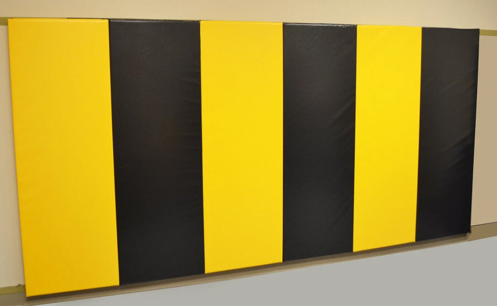 AK Athletic Equipment 4' X 10' X 1 3/8" Removable Folding Gym Wall Pad 2 AK Athletic Equipment 4' X 10' X 1 3/8" Removable Folding Gym Wall Pad