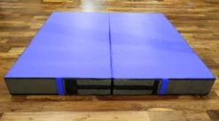 AK Athletic Equipment Aerial Arts Bi-Fold Landing Mat 6' X 6' X 8" -Exercise Mat Blue Aerial arts mat