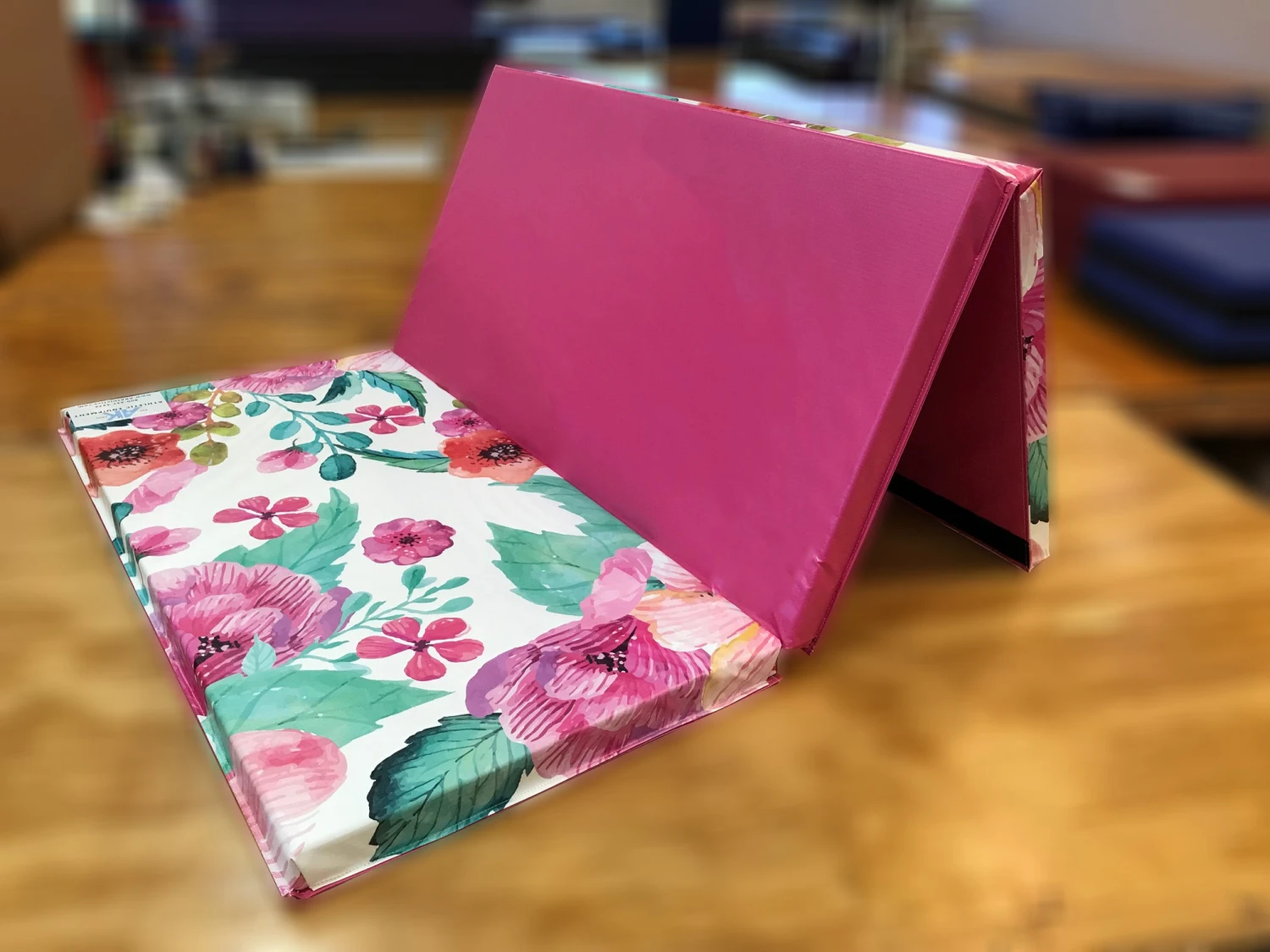 AK Athletic Equipment Clearance Floral Watercolor 4' X 6' X 2" Intermediate Level Folding Gymnastics Mat 3 AK Athletic Equipment Clearance Floral Watercolor 4' X 6' X 2" Intermediate Level Folding Gymnastics Mat