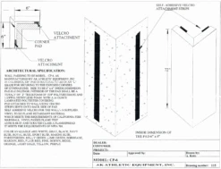 AK Athletic Equipment Easy Stick Corner Pads 6' Tall, 6" Sides -Exercise Mat ComboFoamCorner EZ 6 X6 55e2b9c6 c6bc 4254 9b15 b28e3abd4d30