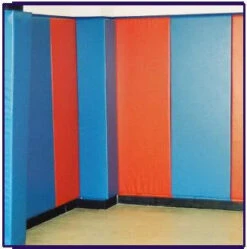 AK Athletic Equipment Wood Backed Corner Padding 6' Tall 6" Sides -Exercise Mat Corner Padding Wood Backed