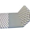 AK Athletic Equipment Chevron Zigzag 4' X 8' X 1 3/8" Advanced Level Folding Gymnastics Mat -Exercise Mat GRAY CHEVRON 2