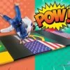 AK Athletic Equipment Impact Safe Brazilian Jiu Jitsu Grappling Mat 6' X 12' X 2" -Exercise Mat Jiu Jitsu Shock Absorbent Mat Ad