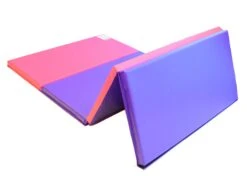 AK Athletic Equipment Folding 4' X 8' X 2" Gymnastics Mat Intermediate Level -Exercise Mat PARTIALLY FOLDED 482 PP 2f6e9de6 ca1e 4c71 9760 419e501476ba