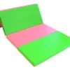 AK Athletic Equipment Folding 4' X 8' X 2" Gymnastics Mat Intermediate Level 2 AK Athletic Equipment Folding 4' X 8' X 2" Gymnastics Mat Intermediate Level -Exercise Mat PARTIALLY FOLDED PINK LIME 482 6c014201 8f50 4a8e 8844 989205c6ee4f