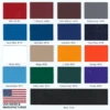 AK Athletic Equipment 14 Oz Vinyl And 18 Oz Vinyl Color Samples 3" X 7" -Exercise Mat SnyderSafe GardColorCard Front