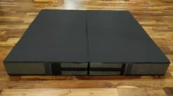 AK Athletic Equipment Aerial Arts Bi-Fold Landing Mat 6' X 6' X 8" -Exercise Mat black arial arts mat