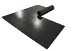 AK Athletic Equipment 8' X 8' X 1 3/8" Roll-Up Martial Arts Mat -Exercise Mat black partially rolled 2 piece martial arts mat 72ba959a a28a 4bd9 9332 e90eb7a8bb07