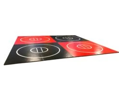 Exercise Mat -Exercise Mat black and red discount 20 x 20 wrestling mat