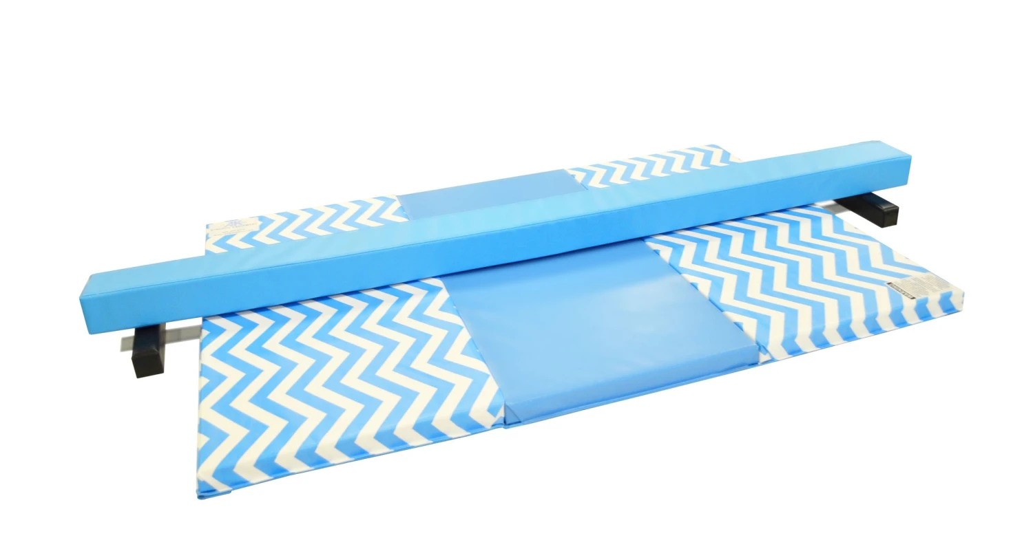 AK Athletic Equipment Chevron Zigzag 4' X 6' X 2" Intermediate Level Folding Gymnastics Mat 4 AK Athletic Equipment Chevron Zigzag 4' X 6' X 2" Intermediate Level Folding Gymnastics Mat - Image 2