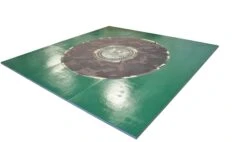 AK Athletic Equipment Your Design Digitally Printed 12' X 12' Roll Up Light Weight Wrestling Mat -Exercise Mat camo mat flat