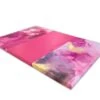 AK Athletic Equipment Watercolor 4' X 6' X 2" Intermediate Level Folding Gymnastics Mat -Exercise Mat flat 462 pink watercolor 9674b938 dec8 4bcc 9dd3 4d4bc945f673