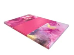 AK Athletic Equipment Watercolor 4' X 6' X 2" Intermediate Level Folding Gymnastics Mat
