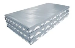 AK Athletic Equipment Chevron Zigzag 4' X 12' X 1 3/8" Advanced Level Folding Gymnastics Mat -Exercise Mat gray cheveron 412