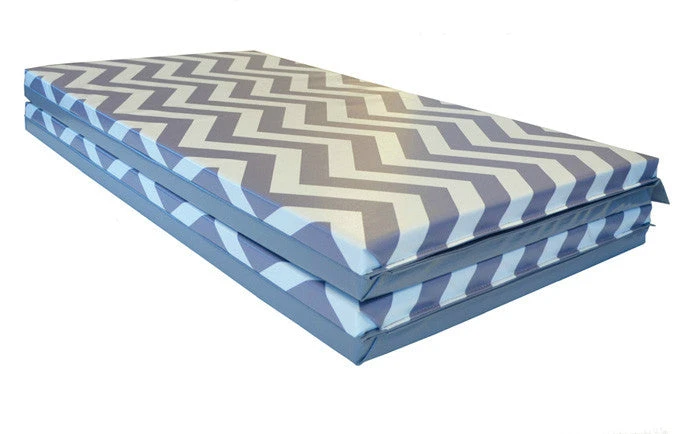 AK Athletic Equipment Clearance Chevron Zigzag 4' X 8' X 2" Intermediate Level Folding Gymnastics Mat 4 AK Athletic Equipment Clearance Chevron Zigzag 4' X 8' X 2" Intermediate Level Folding Gymnastics Mat - Image 2