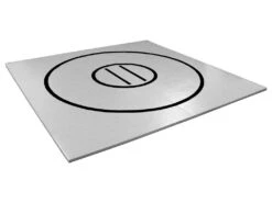 AK Athletic Equipment 10' X 10' X 1 3/8" Roll-Up Wrestling Mat -Exercise Mat gray with black circles and starting lines 8f44a61d 0bbb 479f bbb9 cd6aab52e786