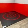 AK Athletic Equipment Instant Wrestling Room 10' X 10' Wrestling Mat And Removable Roll Up Wall Pads Package -Exercise Mat instantrollupwrestlingroom