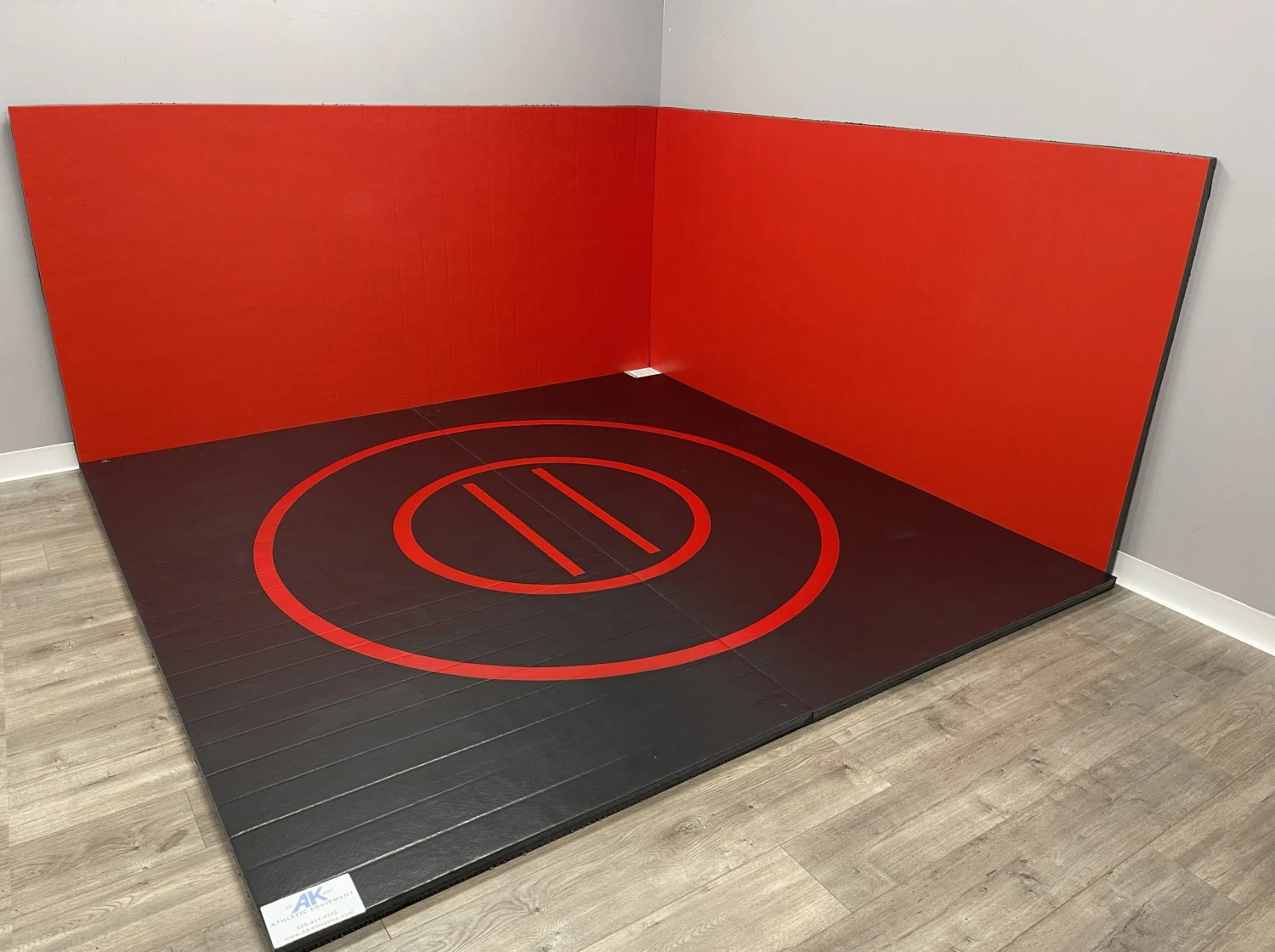 AK Athletic Equipment Instant Wrestling Room 8' X 8' Wrestling Mat And Removable Roll Up Wall Pads Package 3 AK Athletic Equipment Instant Wrestling Room 8' X 8' Wrestling Mat And Removable Roll Up Wall Pads Package