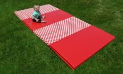 AK Athletic Equipment Build Your Own Polka Dot Mat 4' X 8' -Exercise Mat jadon and dots 2
