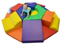 AK Athletic Equipment Hexagon Toddler Soft Play Climber -Exercise Mat jadon and hex climber