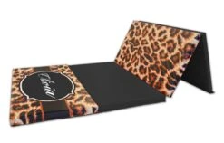 AK Athletic Equipment Leopard Print Monogram 4' X 8' Folding Gymnastics Mat