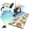 AK Athletic Equipment Roll Up Pineapple Print 4' X 12' X 1 3/8" Advanced Level Gymnastics Mat 1 AK Athletic Equipment Roll Up Pineapple Print 4' X 12' X 1 3/8" Advanced Level Gymnastics Mat -Exercise Mat pineaple roll up mat