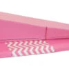 AK Athletic Equipment 4' X 8' X 2" Pink Chevron Gymnastics Folding Mat And Pink Incline Combo -Exercise Mat pink and white chevron mat incline gymnastics combo