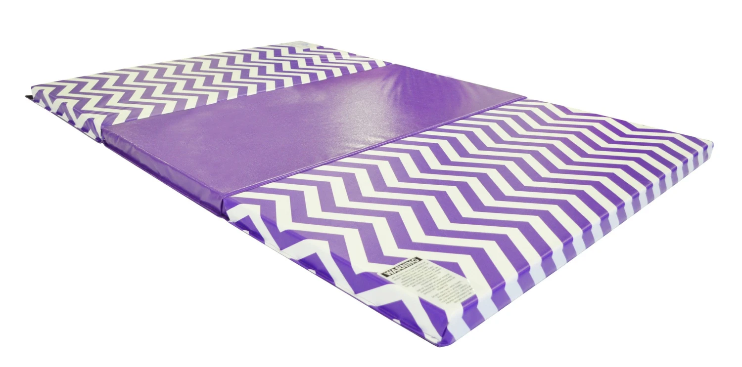 AK Athletic Equipment Chevron Zigzag 4' X 6' X 2" Intermediate Level Folding Gymnastics Mat 7 AK Athletic Equipment Chevron Zigzag 4' X 6' X 2" Intermediate Level Folding Gymnastics Mat - Image 5