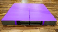 AK Athletic Equipment Aerial Arts Bi-Fold Landing Mat 6' X 6' X 8" -Exercise Mat purple aerial arts mat