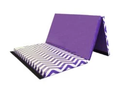 AK Athletic Equipment Chevron Zigzag 4' X 6' X 2" Intermediate Level Folding Gymnastics Mat 12 AK Athletic Equipment Chevron Zigzag 4' X 6' X 2" Intermediate Level Folding Gymnastics Mat -Exercise Mat purple white chevron 462 gymnastics mat a244f326 efe4 4e55 8fe9 fa29afcb87f5