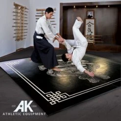 AK Athletic Equipment Samurai Digitally Printed 8' X 8' X 1 3/8" Roll-Up MMA Grappling Mat