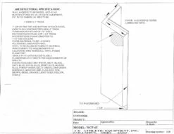 AK Athletic Equipment Wood Backed Corner Padding 6' Tall 6" Sides -Exercise Mat updated combo corner padcopy