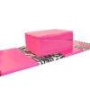 AK Athletic Equipment Buy Together And Save! Pink Zebra Print Monogram 4' X 8' Mat And Folding Incline Mat -Exercise Mat zebra combo
